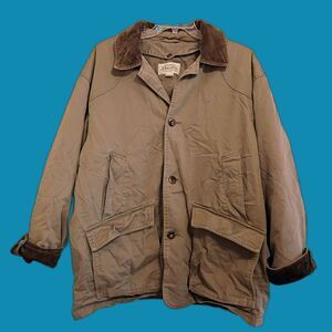 St Johns Bay Barn Chore Coat Removable Insulated Lining Men's XL Canvas Corduroy